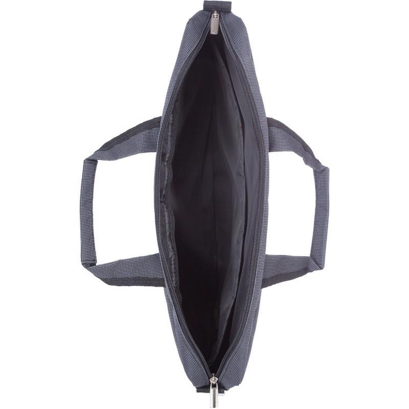 Сумка для документов полиэстр  390х290х50 мод. 1076 (серая)