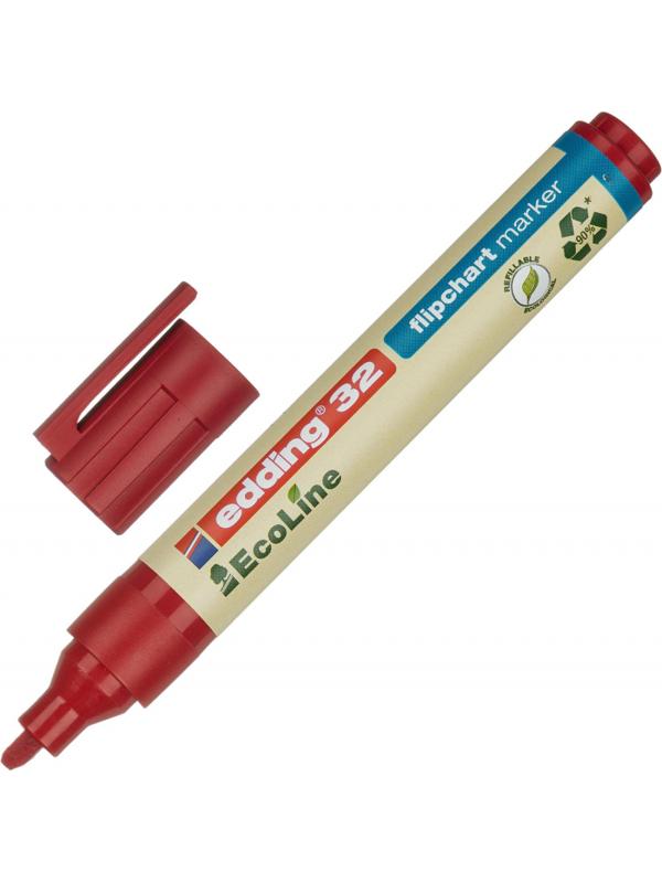 Набор маркеров для флипчартов EDDING 32 Ecoline, 1-5 мм, 4 цвета. карт кор