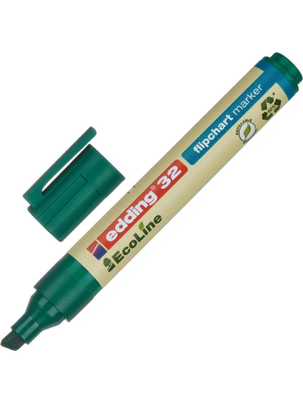Набор маркеров для флипчартов EDDING 32 Ecoline, 1-5 мм, 4 цвета. карт кор