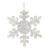 Украшение новогоднее Снежинка, L13 W0,4 H15,5 см 754267