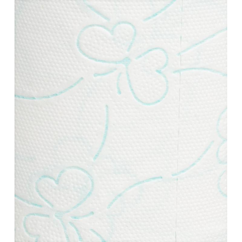 Бумага туалетная Luscan Comfort 2сл бел с зел тисн яблок 100%цел 21,9м4р/уп