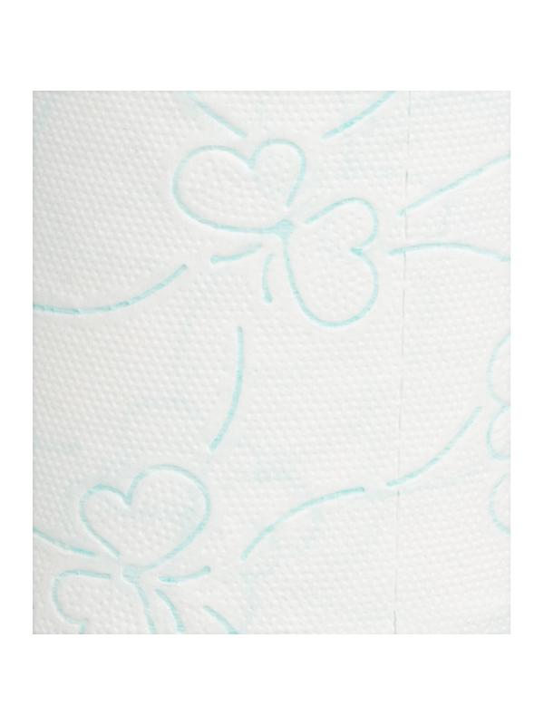 Бумага туалетная Luscan Comfort 2сл бел с зел тисн яблок 100%цел 21,9м4р/уп