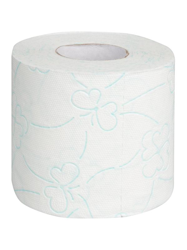 Бумага туалетная Luscan Comfort 2сл бел с зел тисн яблок 100%цел 21,9м4р/уп