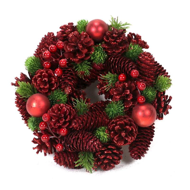 Новогодний венок Изделие декоративное Венок L26 W26 H7,5 см 781745