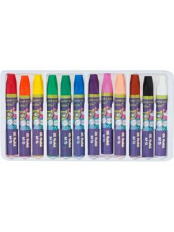 Пастель масляная M&G, 6-гран, 12 цветов- в наборе