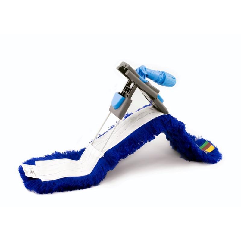 Держатель МОПа рамочный 80х10см 2 педали т.серый/синий CD188