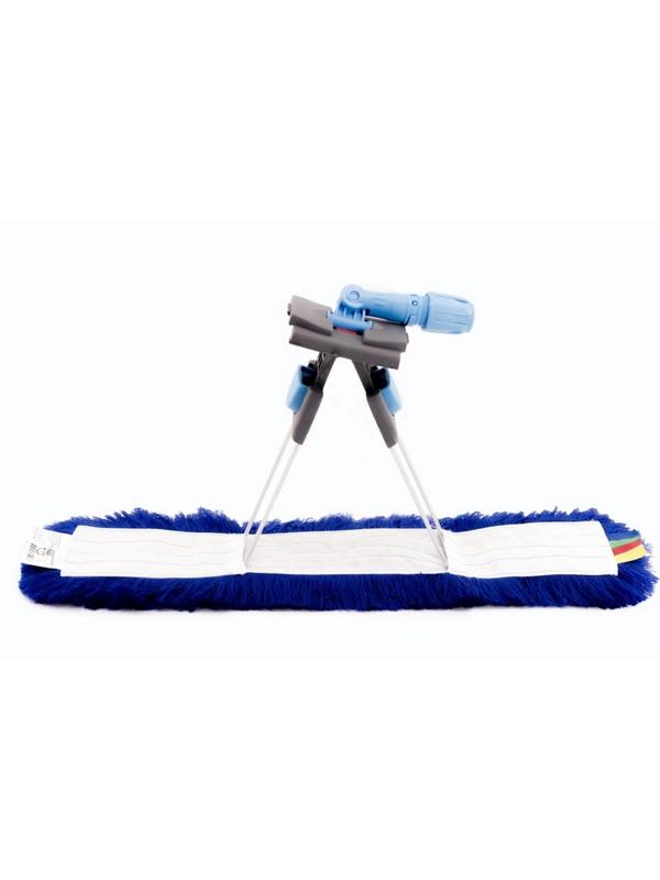 Держатель МОПа рамочный 80х10см 2 педали т.серый/синий CD188