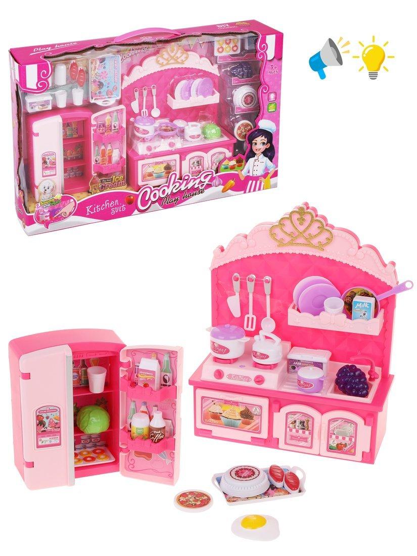 Игр. наб. Кухня, свет, звук, в компл. предм. 30 шт., эл. пит. ААх2шт. не вх.
в компл., кор