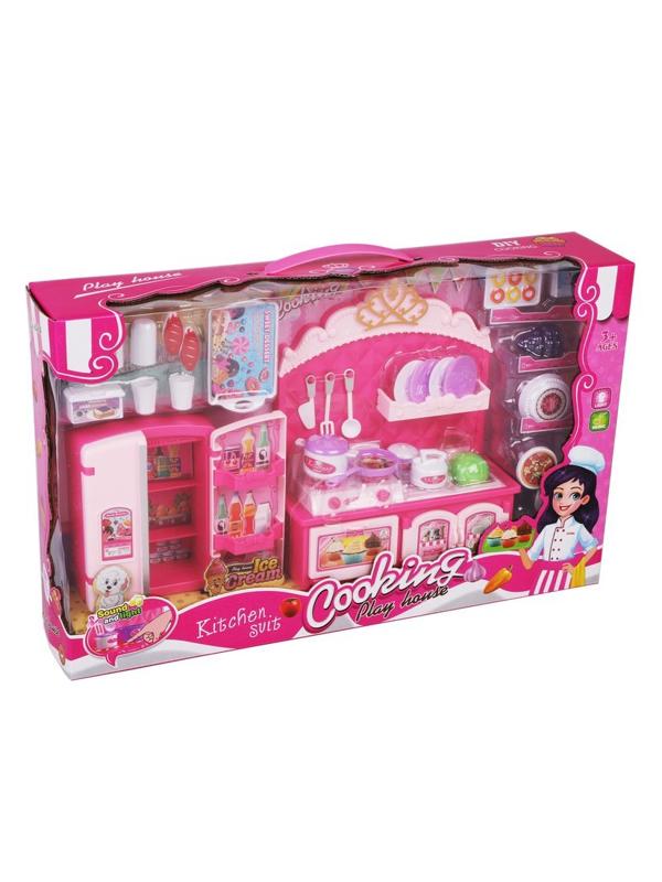 Игр. наб. Кухня, свет, звук, в компл. предм. 30 шт., эл. пит. ААх2шт. не вх.
в компл., кор