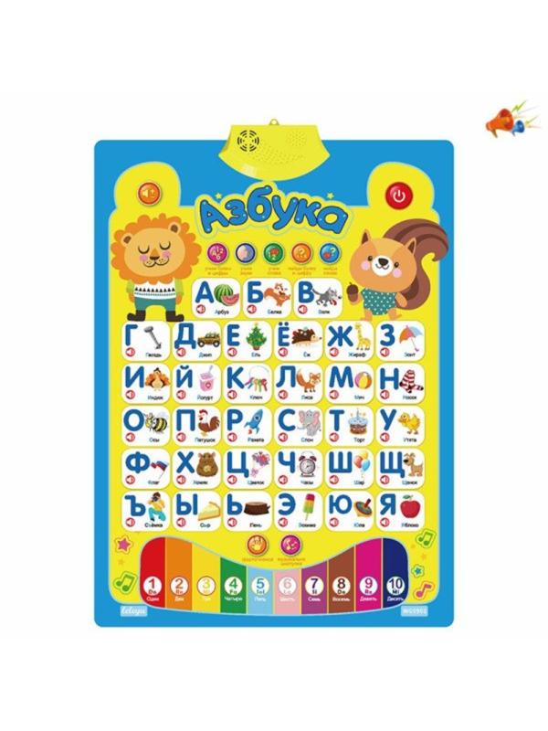 Обучающий плакат, эл.пит. ААх3, не вх.в компл., пакет