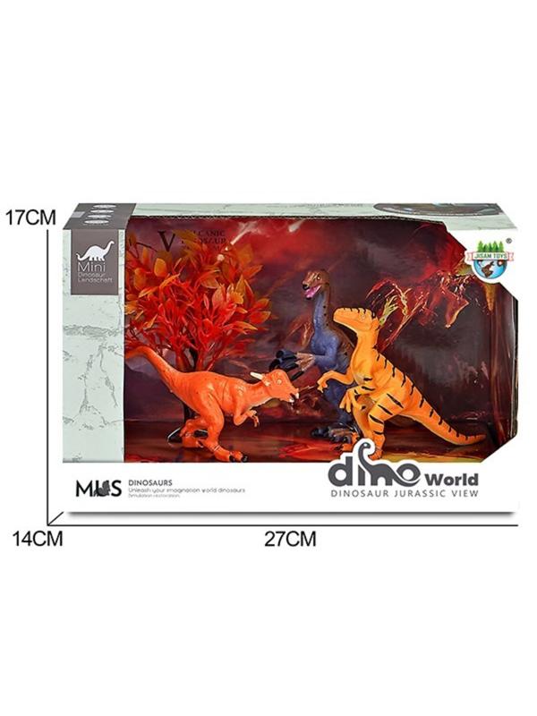 Набор фигурок Динозавры, 4 предм., коробка