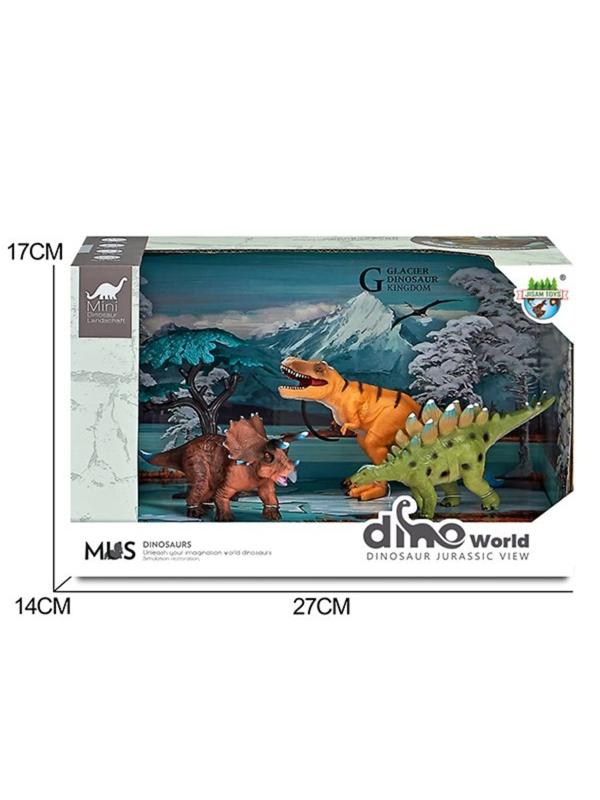 Набор фигурок Динозавры, 4 предм., коробка