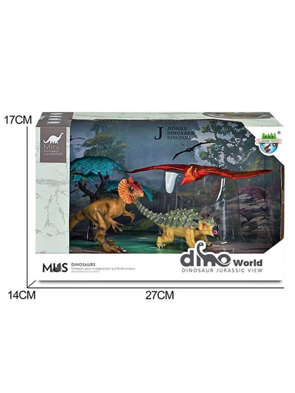 Набор фигурок Динозавры, 4 предм., коробка