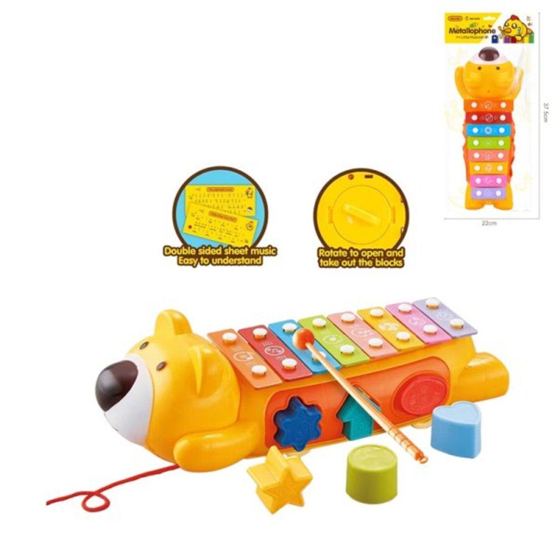 Музыкальный инструмент: Ксилофон, 8 нот, в ассорт., пакет