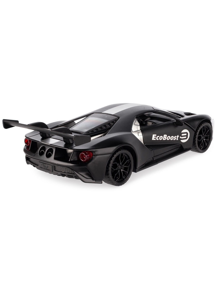 Металлическая машинка Newao Model 1:32 «Ford GT» 15 см. A3213B инерционная, свет, звук / Черный