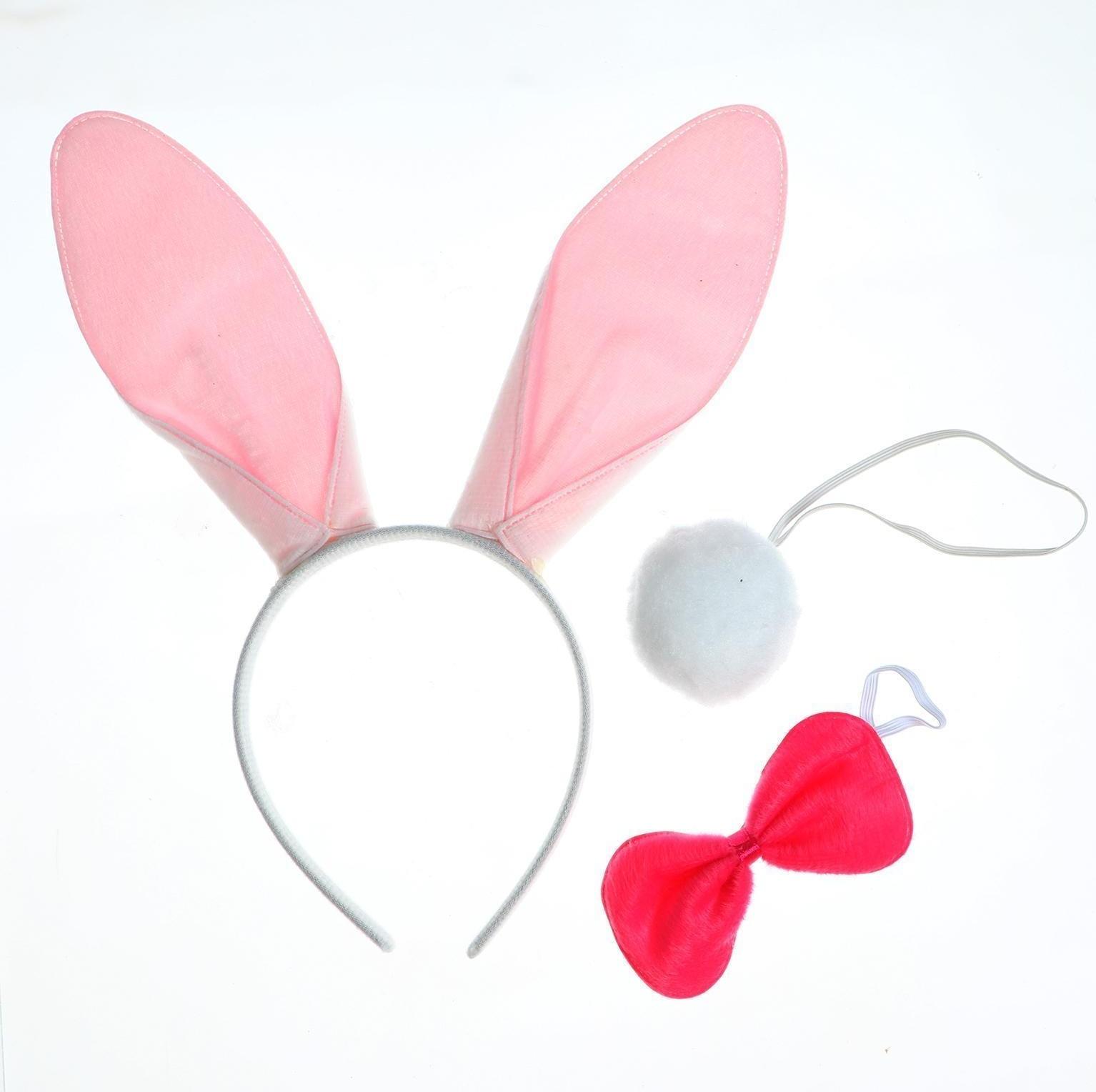 Карнавальный набор «Кролик», три предмета: хвост, ободок, бант