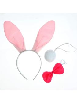 Карнавальный набор «Кролик», три предмета: хвост, ободок, бант