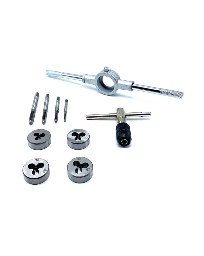 Набор метчиков и плашек Skrab 33860 с держателями, метрический / 10 предметов