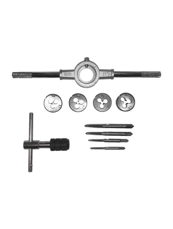 Набор метчиков и плашек Skrab 33860 с держателями, метрический / 10 предметов