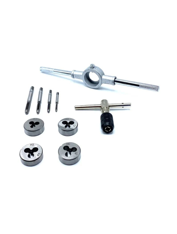 Набор метчиков и плашек Skrab 33860 с держателями, метрический / 10 предметов