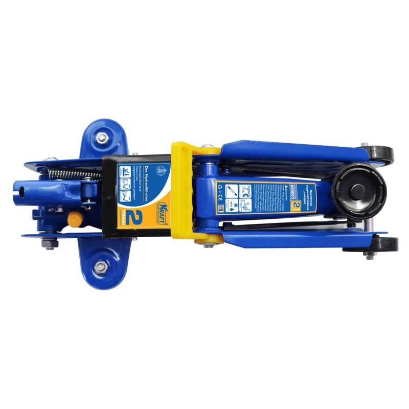 Домкрат подкатной гидравлический 2 т (min 135mm-max 320mm) KRAFT KT 820001