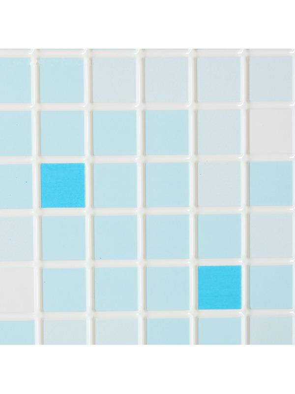 Панель ПВХ Мозаика голубая 955*480