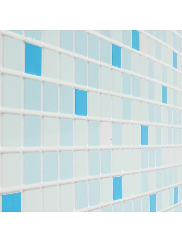 Панель ПВХ Мозаика голубая 955*480