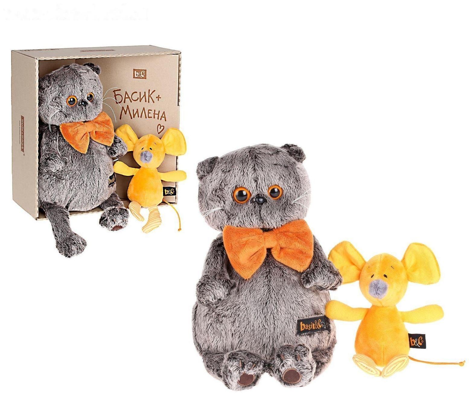 Мягкая игрушка «Басик» с мышкой Миленой