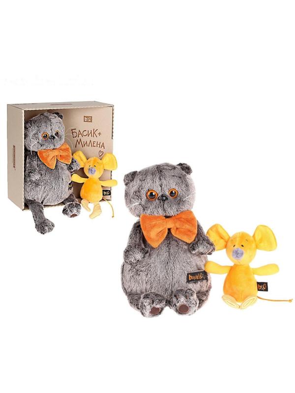 Мягкая игрушка «Басик» с мышкой Миленой