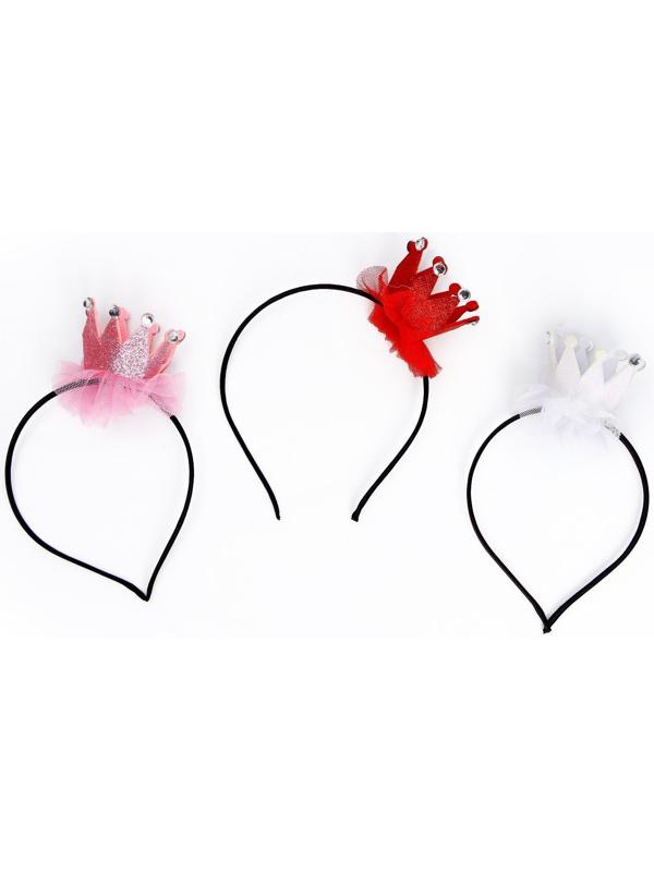 Карнавальный ободок «Корона», цвета МИКС