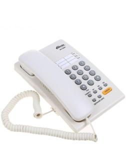 Проводной телефон Ritmix RT-330, мелодия на удержании звонка, Hi-Low, белый