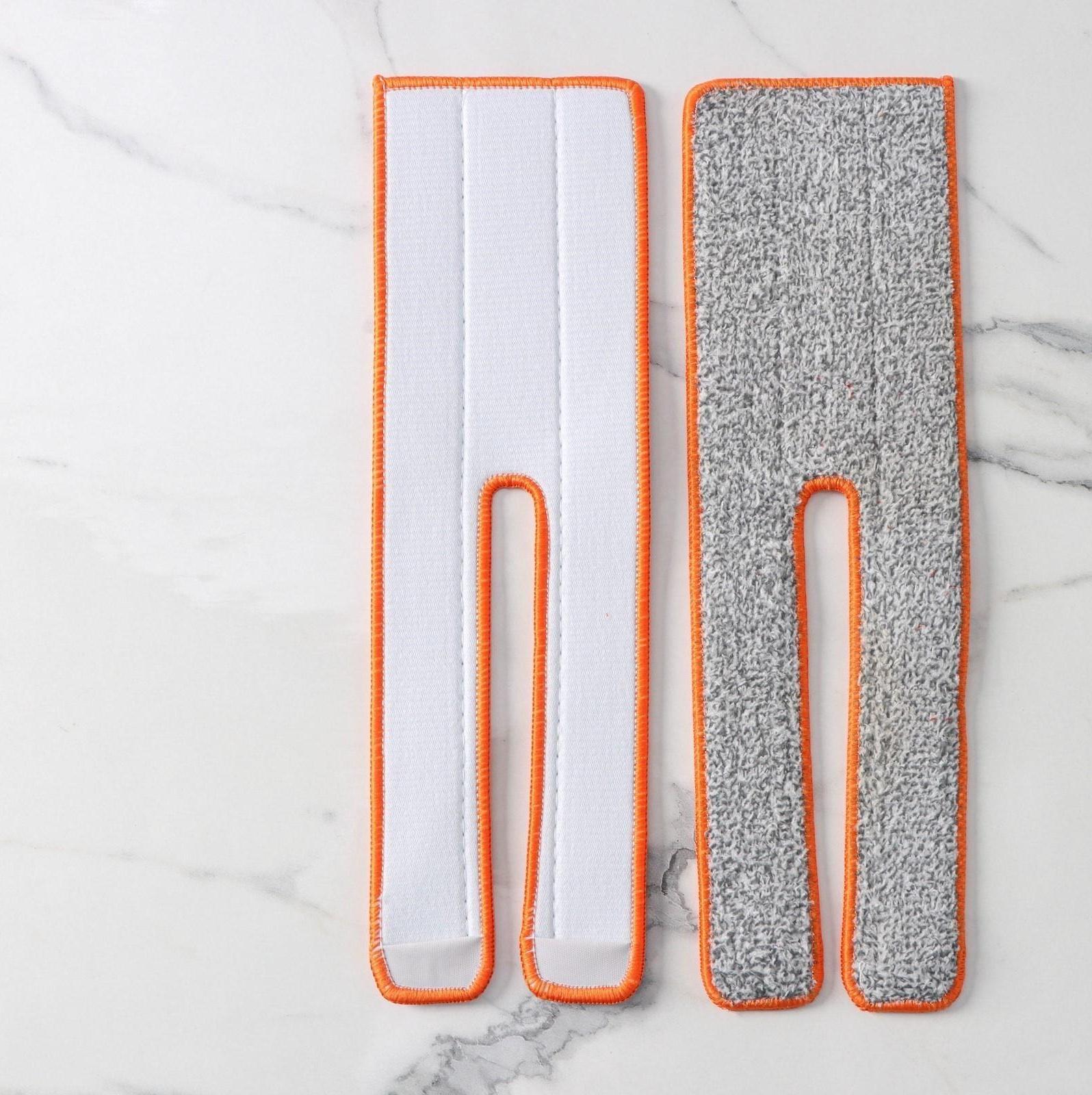 Набор насадок для плоской швабры с отжимом, 38×12 см, микрофибра, 2 шт, цвет МИКС