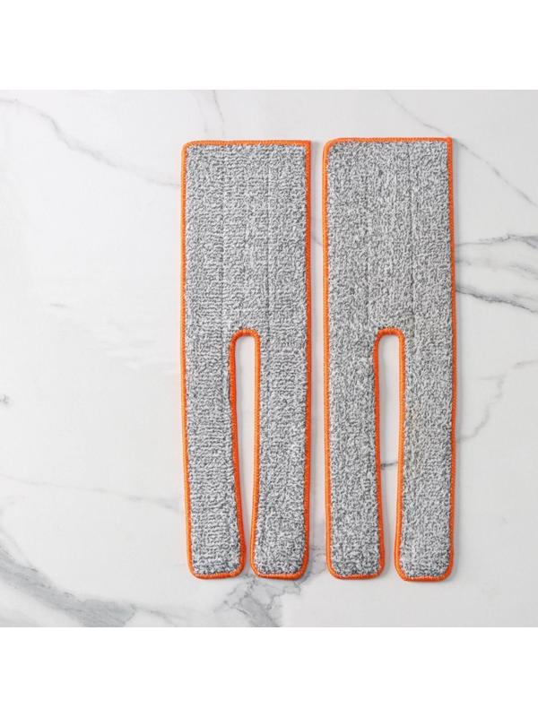 Набор насадок для плоской швабры с отжимом, 38×12 см, микрофибра, 2 шт, цвет МИКС