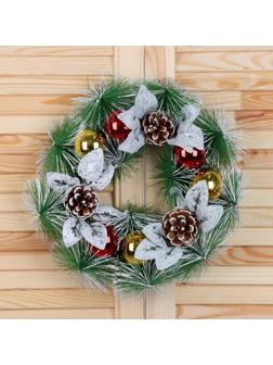 Венок новогодний d-27 см 