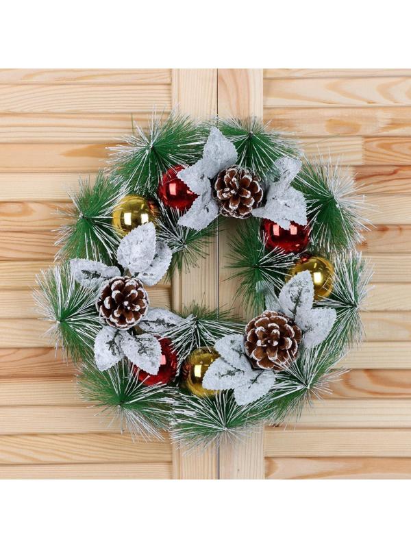 Венок новогодний d-27 см 