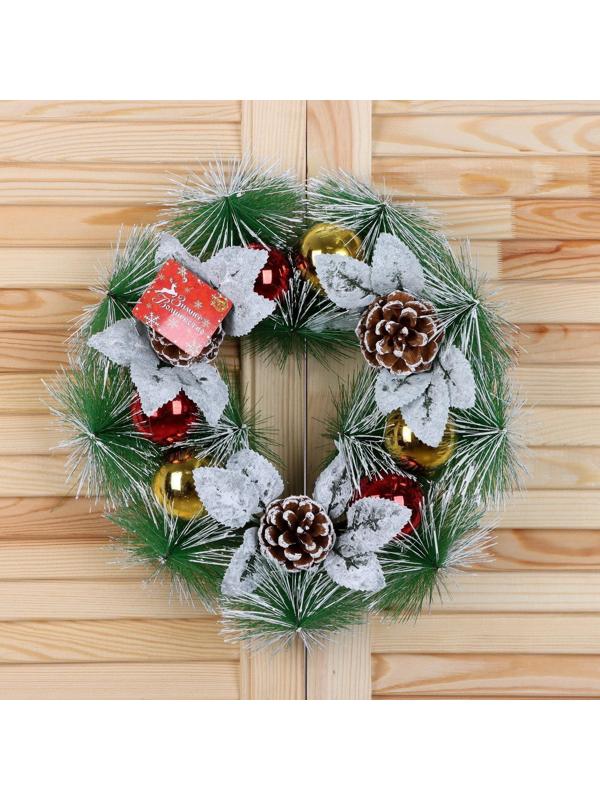 Венок новогодний d-27 см 