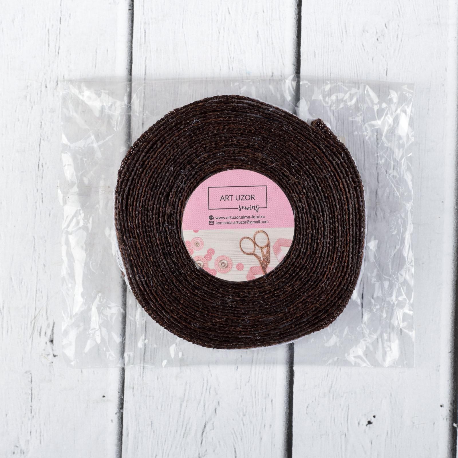 Лента из джута «Кружево», 20 мм, 4,5 ± 0,5 м, цвет коричневый