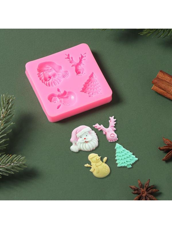 Силиконовый молд «Новогодний антураж», 7,5×7,2 см