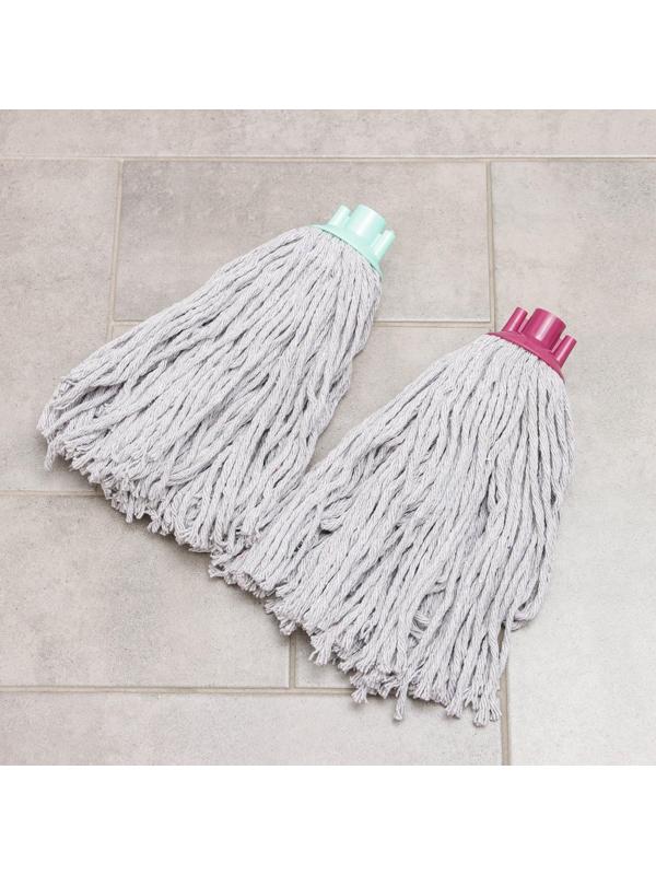 Насадка для швабры верёвочная, х/б, 200 гр, цвет МИКС