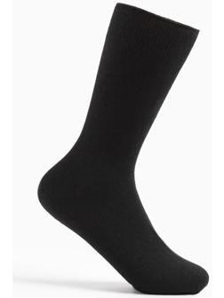 Носки мужские шерстяные, цвет чёрный, размер 27