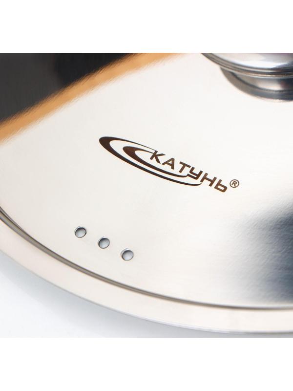 Кастрюля «Титан», 8 л, d=24 см, h=18 см, капсульное дно, металлическая крышка