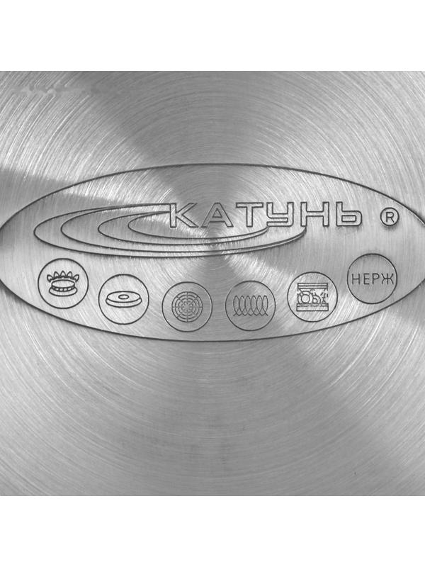 Кастрюля «Титан», 8 л, d=24 см, h=18 см, капсульное дно, металлическая крышка