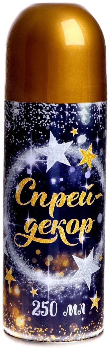 Спрей блестки, 250 мл, цветной МИКС