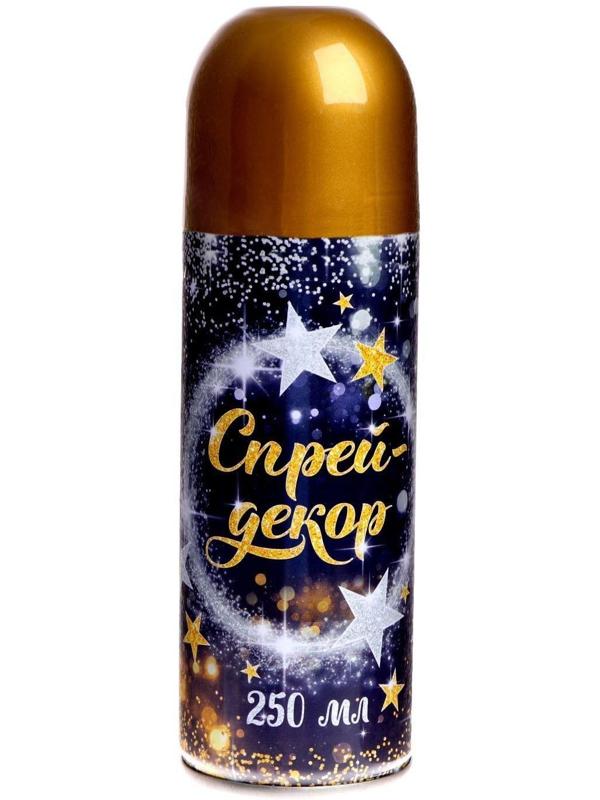 Спрей блестки, 250 мл, цветной МИКС