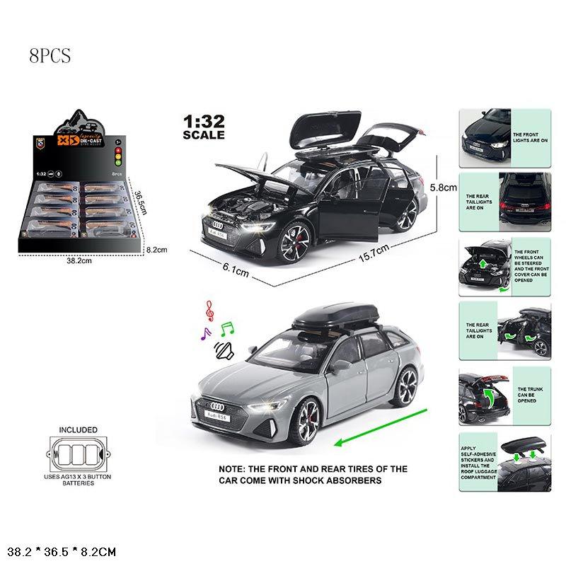 Машина металл., звук, свет, в отдельной коробке, 8шт в дисплее №A88Z32N-Q