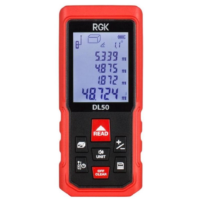 Дальномер лазерный с угломером RGK DL50 С ПОВЕРКОЙ