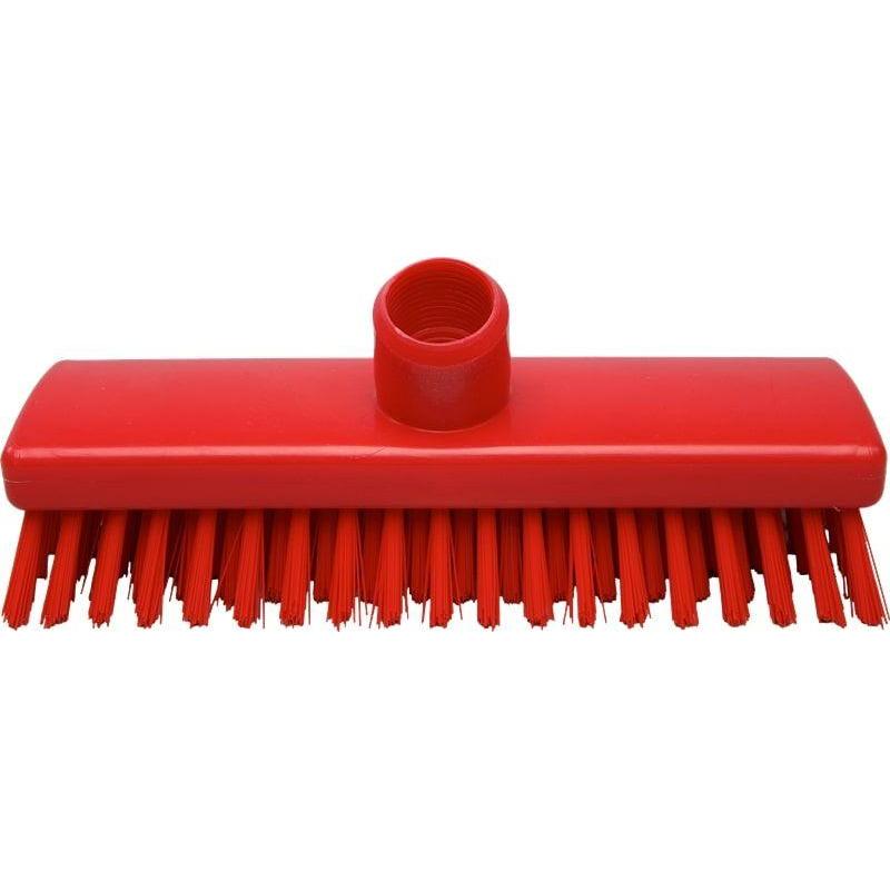 Щетка скраб для пола и поверхностей FBK 225х60мм жесткая красная 22153-3