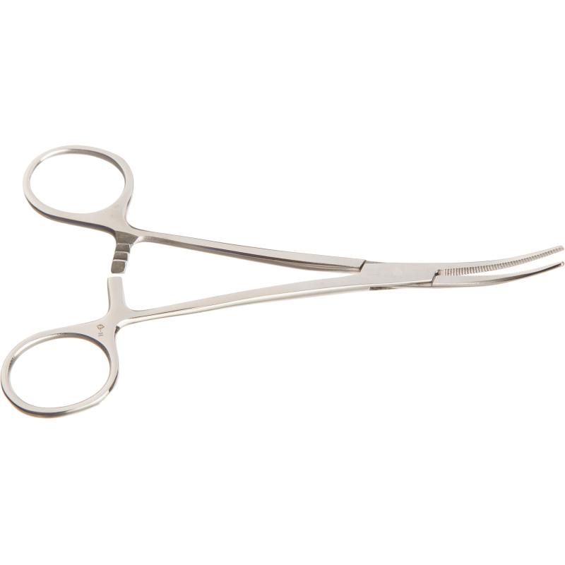 Зажим кровоостанавливающий зубчатый изогнутый № 1, 158 мм З-69