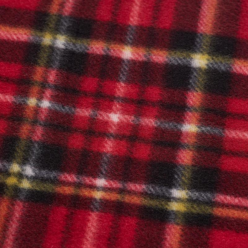 Плед флис Luscan , размер 130x170, 160 гр/м2, клетка красная