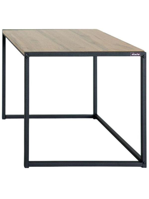 Стол журнальный TI_Attache Онега-2 590x640x555 мет чер/ЛДСП дуб вотан